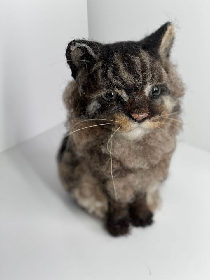3D Pet Portrait of a tabby cat