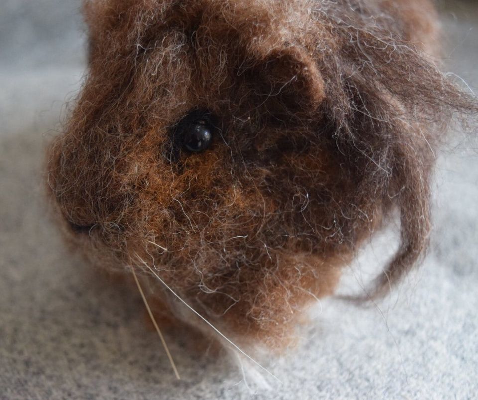 3D Pet Portrait of two hamsters in felt