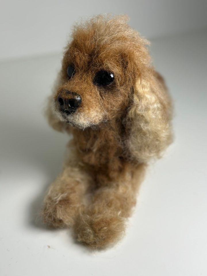 3D Pet Portrait of a Spaniel in felt