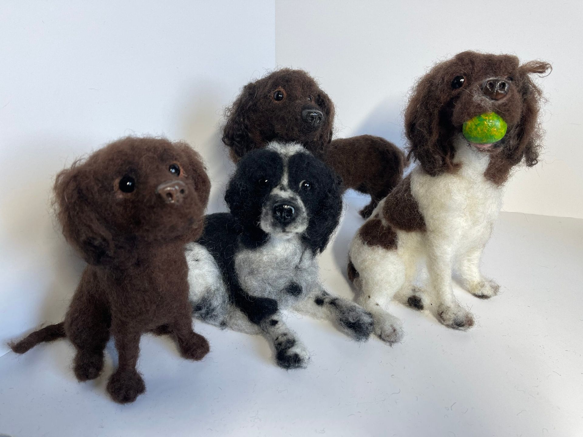 3D Pet Portrait of dogs in felt